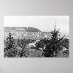 Affiche Port Townsend, WA Voir les principales casernes Fo