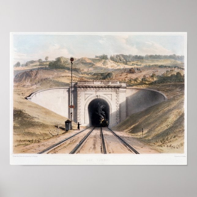 Affiche Portail de la boîte tunnel de Brunel près de Bath (Devant)