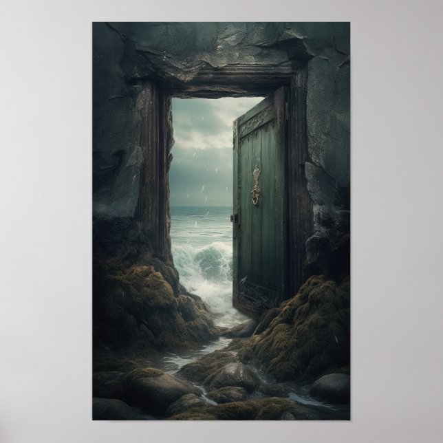 Affiche - Portail de la porte de l'océan générée p (Devant)