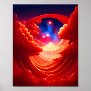 Affiche Portail de l'affiche de la montagne de Dieu