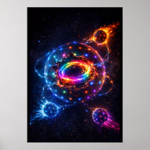Affiche Portail d'énergie cosmique Sphère de la galaxie ar