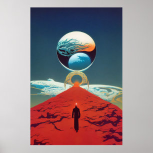 Affiche Portail d'Imaginaire Vintage classique en science-