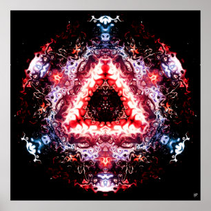 Affiche Portail spatial biologique v2 - pareidolia motif