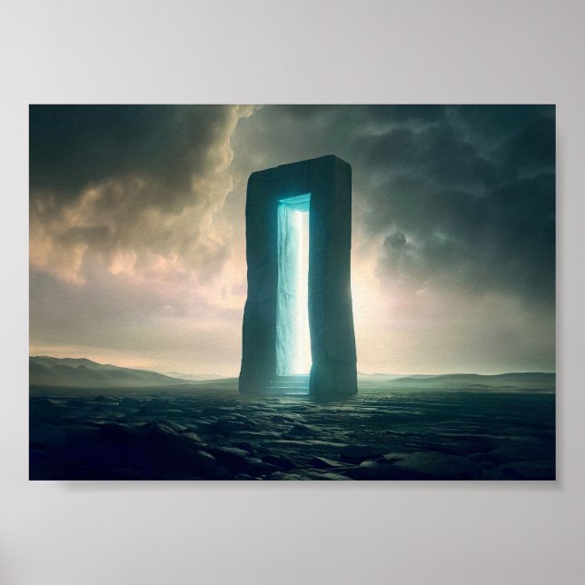 Affiche Portail sur la planète désertique (Devant)