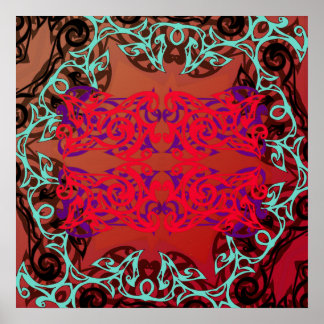 Affiche Portail tribal complexe, portail