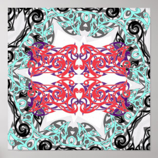 Affiche Portail tribal complexe, portail