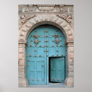 Affiche Porte Aqua de l'église de Cusco