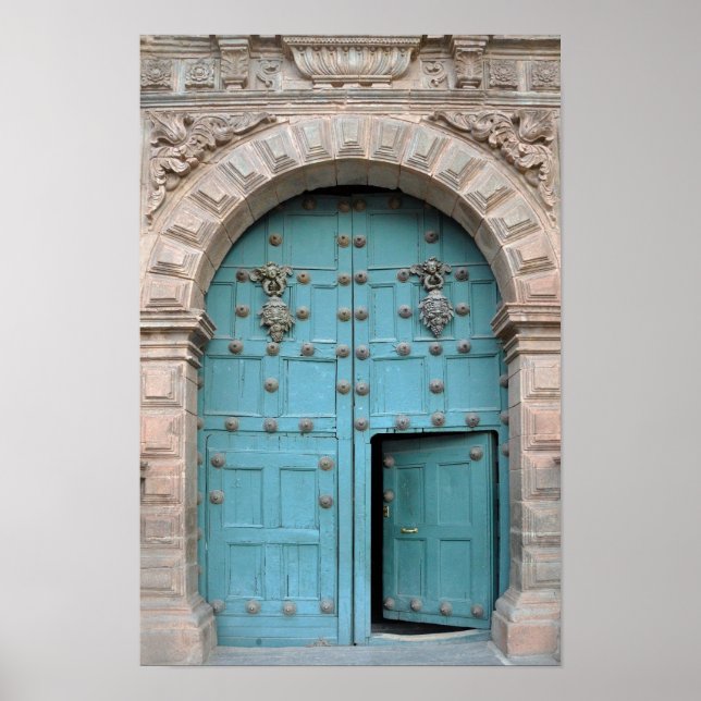 Affiche Porte Aqua de l'église de Cusco (Devant)