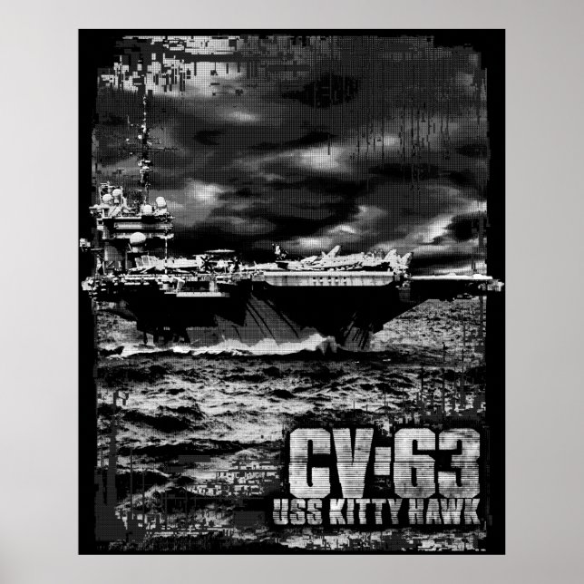 Affiche Porte-avions Kitty Hawk (Devant)