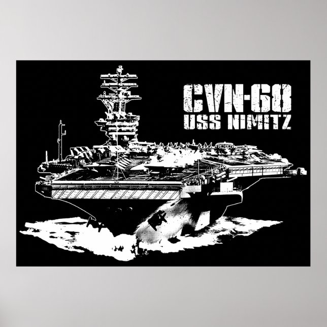 Affiche Porte-avions Nimitz Print (Devant)