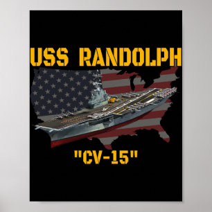 Affiche Porte-avions USS Randolph CV-15 Veterans Day F