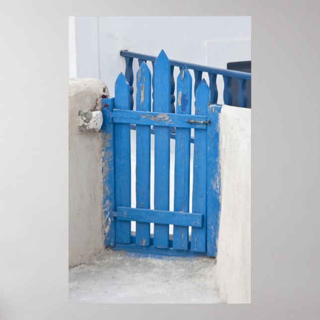 Affiche Porte bleue (Devant)