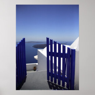Affiche Porte bleue