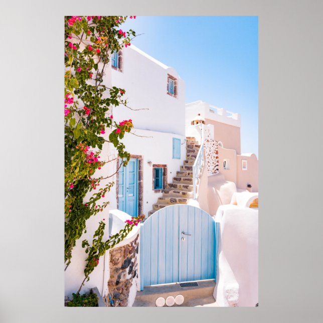 AFFICHE PORTE BLUE FERMÉE (Devant)