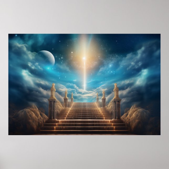 Affiche Porte Ciel Ciel Dimension Art Serene (Devant)