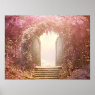 Affiche Porte Dans Le Jardin Tranquille Relax Inspirer