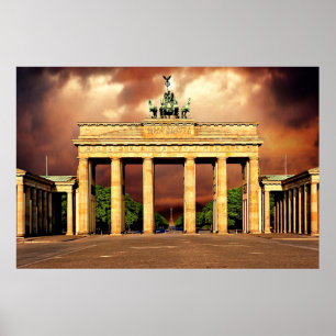 Affiche Porte de Brandebourg Berlin