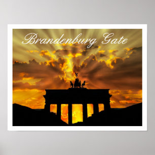 Affiche Porte de Brandebourg, Brandenburger Tor, Berlin