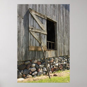 Affiche Porte de grange étayée