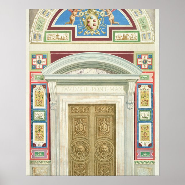 Affiche Porte de la Loggia Raphael au Vatican, de (Devant)