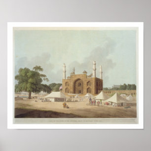 Affiche Porte de la Tombe de l'Empereur Akbar (1542-1605),