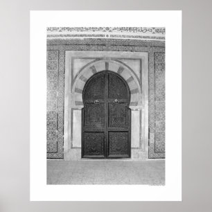 Affiche Porte de la vieille mosquée (B&W)