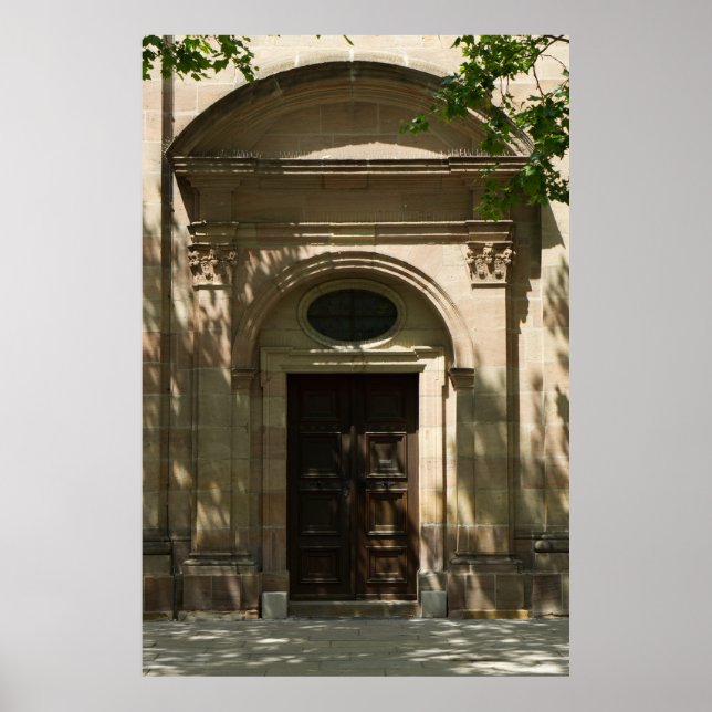 Affiche Porte de l'église municipale (Devant)