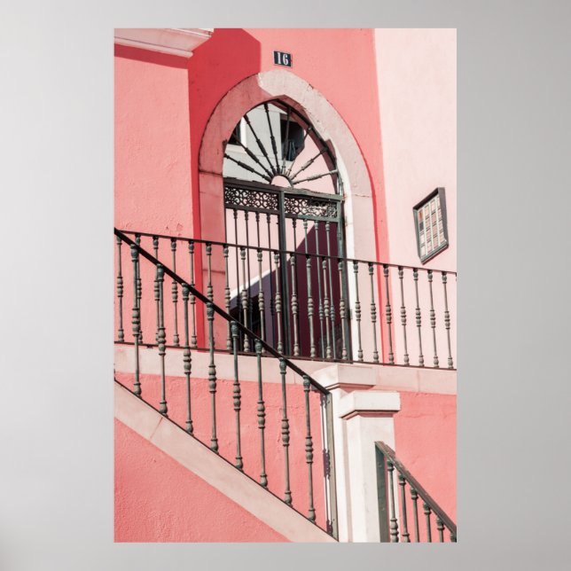 AFFICHE PORTE DE MÉTAL NOIR (Devant)