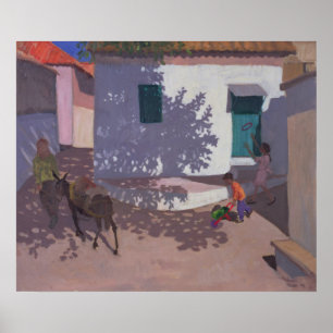Affiche Porte et ombres vertes Lesbos 1996
