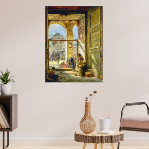 Affiche Porte Grande Mosquée omeyyade Damas Bauernfeind