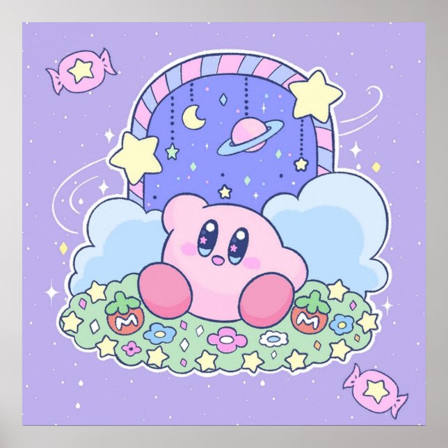 Affiche Porte magique Kirby à Candyland (Devant)