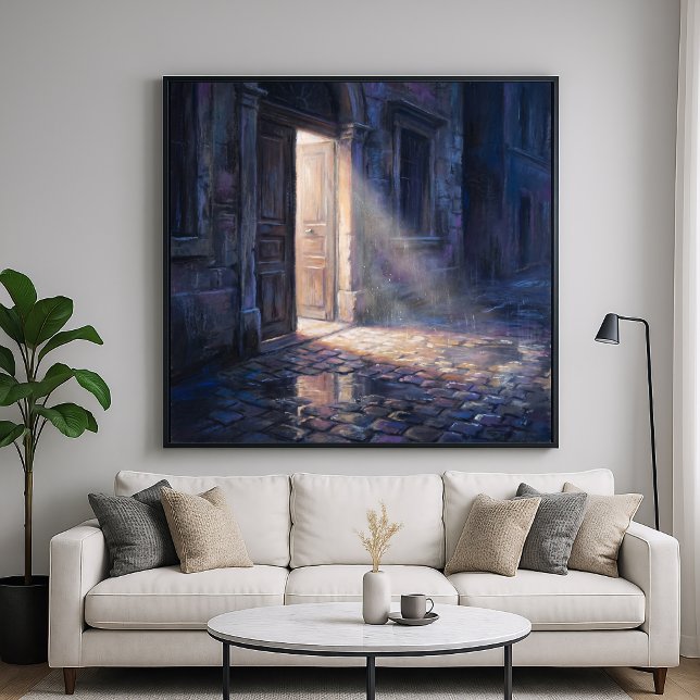 Affiche Porte Ouverte - Peinture de Style Impressionniste (Créateur téléchargé)