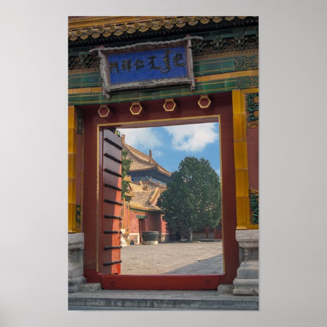 Affiche Porte ouverte sur la cité interdite - Pékin, Chine (Devant)