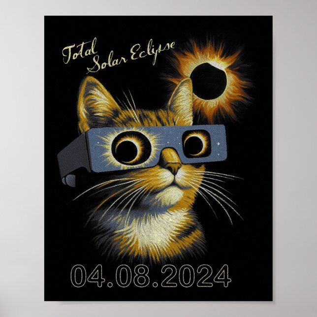 Affiche Porter des éclipses solaires totales 2024 (Devant)