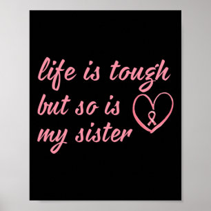 Affiche Porter Du Ruban Rose Pour Ma Soeur Cancer Du Sein 