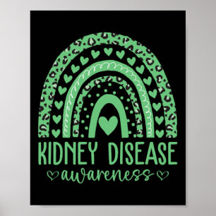 Affiche Porter Green Kidney Maladie Mois de sensibilisatio