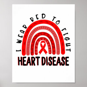 Affiche Porter Jour rouge Lutter contre les maladies cardi