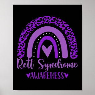 Affiche Porter l'arc-en-ciel violet Awsewwpour le syndrome