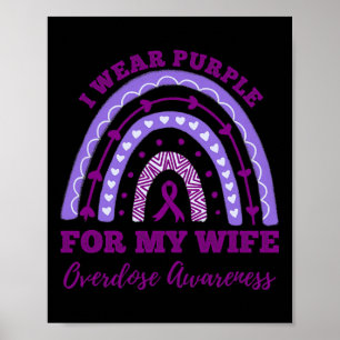 Affiche Porter le violet pour ma femme Sensibilisation à l