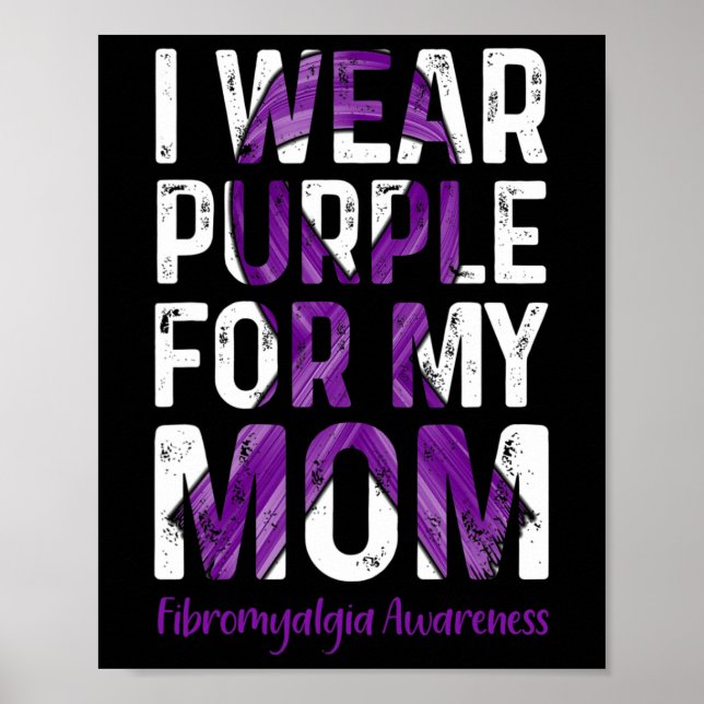 Affiche Porter le violet pour ma mère - Sensibilisation à  (Devant)