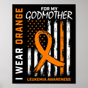 Affiche Porter Orange pour Godmère Leukemia Sensibilisatio
