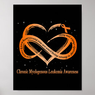 Affiche Porter Orange Pour Leucémie Myelogène Chronique Wa