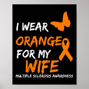 Affiche Porter Orange Pour Ma Femme Sclérose En Plaque
