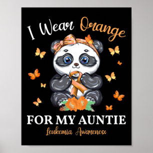 Affiche Porter Orange Pour Ma Tante Panda De Sensibilisati