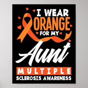 Affiche Porter Orange pour ma tante Sclérose en plaques