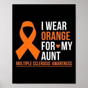 Affiche Porter Orange Pour Ma Tante Sclérose Multiples Mme