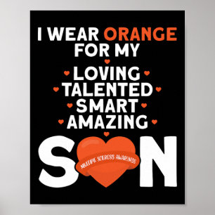 Affiche Porter Orange Pour Mon Fils Sclérose En Plaques