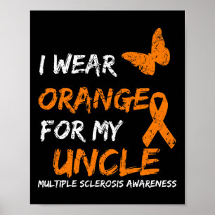 Affiche Porter Orange Pour Mon Oncle Sclérose Multiples Ru