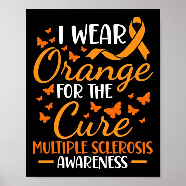 Affiche Porter Orange - Sclérose en plaques Sensibilisatio (Devant)