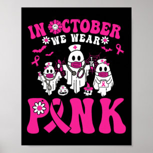 Affiche Porter Pink Breast Cancer Guerrier Ghost Paramedic